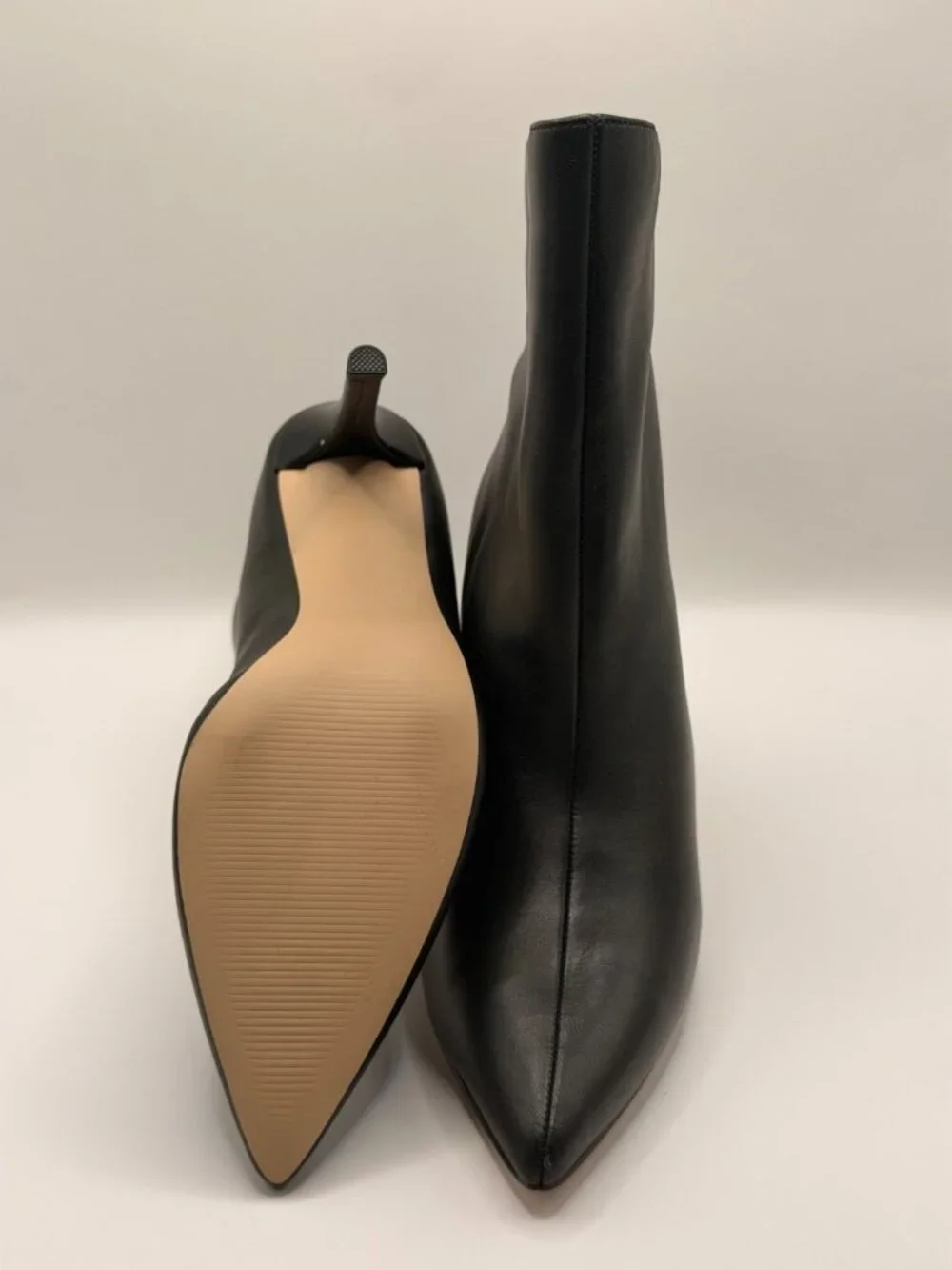 Steve Madden Women Sierah Leather Pointed Toe Heel Bootie Sz 8.5 - Picture 7 of 7